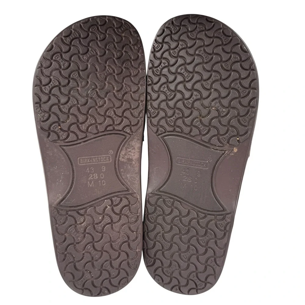 Birkenstock Slip On Loafer Shoe Mens 43 10 Wide Brown Nubuck Leather Comfort